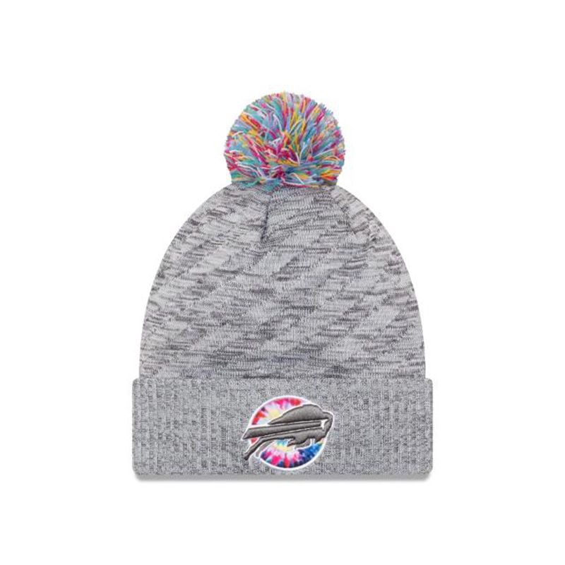 NFL Buffalo Bills Crucial Catch Sport Knit (YZI9453) - Grey New Era Beanies